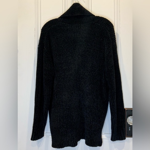 Joe Fresh Oversized Cowl Neck Cozy Black Sweater - Size M - Picture 2 of 4